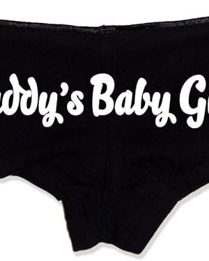 Daddys Baby Girl Panties  Flirty Cotton Booty Shorts with Sayings for Women, Low-Rise Lingerie Gift for Wife, Girlfriend