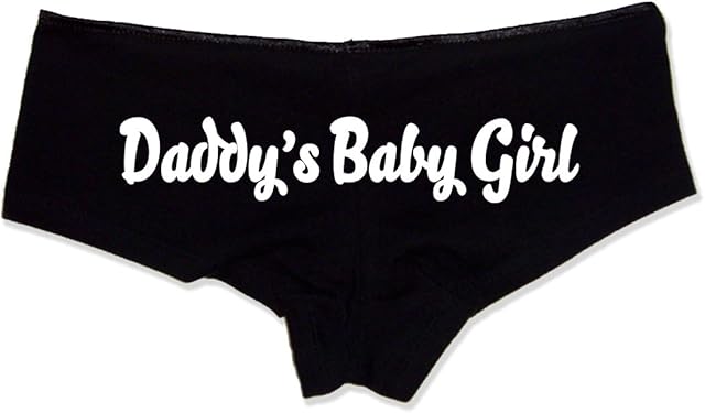 Daddys Baby Girl Panties Flirty Cotton Booty Shorts with Sayings for Women, Low-Rise Lingerie Gift for Wife, Girlfriend