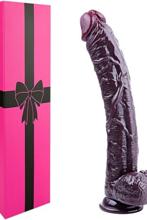 85 Inch Realistic Soft Silicone Long Black Dildo with Suction Cup,7" Small Thin G-spot Gay Dildo Penis Anal Butt Plug for Beginner,Vaginal Anal Stimulation Female Strapon Sex Toy for Women Men Couple