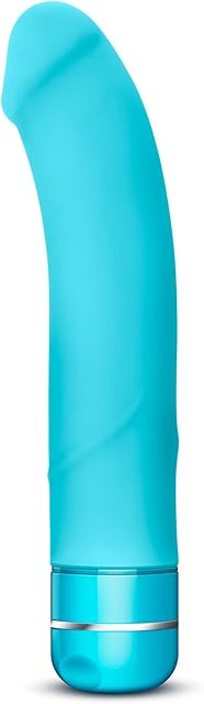 Blush Beau Vibrating Dildo - 8.5 Inch Silicone G-Spot Vibrator Dildo| Ultrasilk Smooth Twist Base Multispeed Vibe for Vaginal Anal Stimulation | Waterproof Adult Sex Toys for Women Men Couples ? Blue