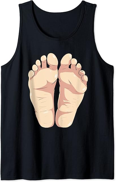 Funny Bare Feet Lovers Foot Fetish Tank Top