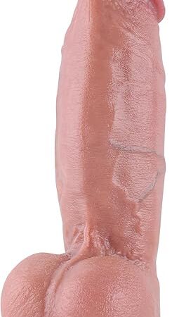 Hismith 86" Dual-Density Dildo, 69" Insertable Realistic Penis with KlicLok System, Hands-Free Play Soft Sex Toy - Intermediate Series