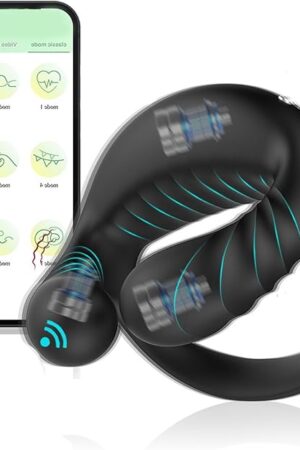 APP Vibrating Open Triangular Penis Ring Wearing and Charging Silicone Delay Lock Ring with 9 Vibration Modes