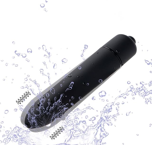 Waterproof Massager with 10 Modes Quiet Powerful Handheld Electric Bullet Tool?Small Bullet Massage Rod Travel Portable Silicone Massager for Women