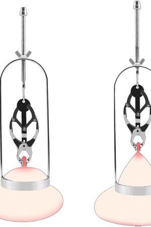 BDSM Clit Clamp Nipple Clamps for Sex Pleasure SM Nipple Sex Toy Adjustable Nipple Clamp Nipple Teasers Stimulation Metal Nipple Clips for Women Non-Piercing Sex Pleasure Women Couple Sexy Toys