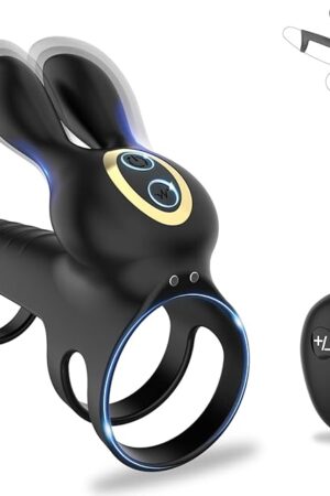 Vibrating Cock Ring,Couples Vibrators Male Sex Toys with 10 Speed Modes,Remote Penis Ring for Longer Erection,Clitoral Rabbit Vibrators for Woman,Adult Male Sex Toys for Men&Couple Play