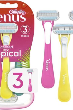 Gillette Venus Tropical Women's Disposable Razor, 3 Count