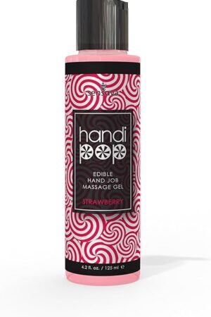 Handipop Edible Massage Gel | Hand Job Gel (Strawberry, 4.2 fl. oz.)
