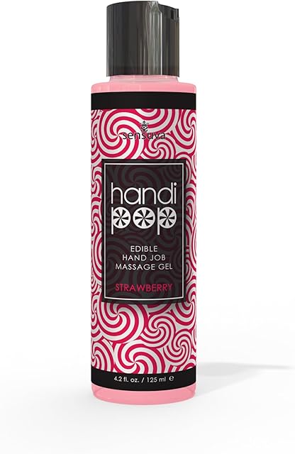 Handipop Edible Massage Gel | Hand Job Gel (Strawberry, 4.2 fl. oz.)
