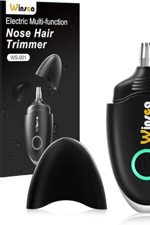 Ear and Nose Hair Trimmer for Men and Women ? Travel Trimmer, High-Precision Nose Shaver, USB Rechargeable, Waterproof, Safe & Quiet Operation, Portable Ear Hair Remover Design