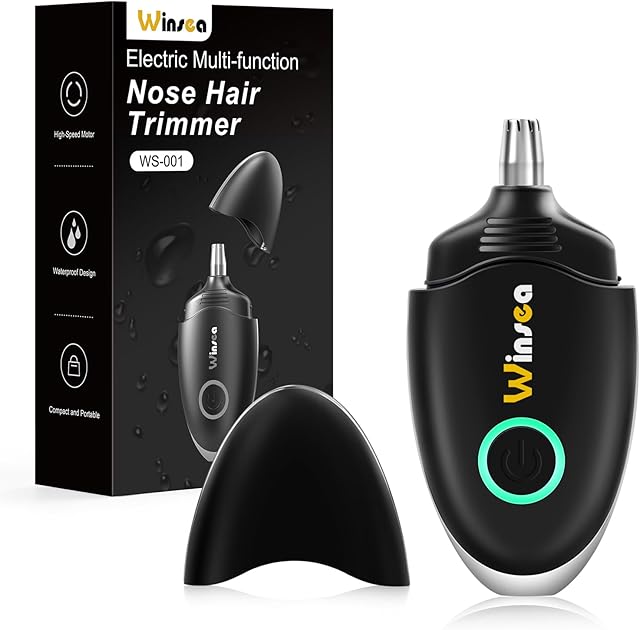Ear and Nose Hair Trimmer for Men and Women ? Travel Trimmer, High-Precision Nose Shaver, USB Rechargeable, Waterproof, Safe & Quiet Operation, Portable Ear Hair Remover Design