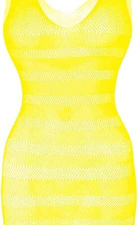 Women Fishnet Lingerie V-Neck Sleepwear One Size One Piece Babydoll Mini Dress One Piece