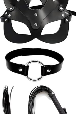 faux leather whip, cat mask and neck collar adult sex toys for couples bdsm mask and sex whip Sexy Straps King Sex Under Bed Bondage Restraints for women and men cat costume and accessories