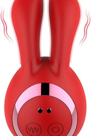 Bunny Rabbit Vibrator for Women Pleasure, 2 in 1 Small Rabbit Massager Sex Kit with 13 Vibration Modes, Nipples Clitoral Stimulator for Adult Sexual Pleasure,Gifts for her, Sex Toys for Couples