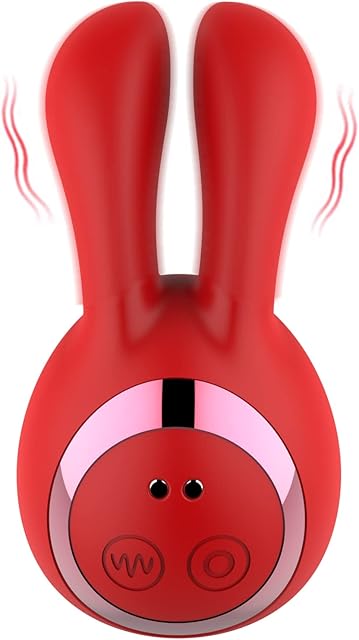 Bunny Rabbit Vibrator for Women Pleasure, 2 in 1 Small Rabbit Massager Sex Kit with 13 Vibration Modes, Nipples Clitoral Stimulator for Adult Sexual Pleasure,Gifts for her, Sex Toys for Couples