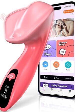 Vibrator Sex Toys for Women - APP Control Clitoral Vibrators with 9 Powerful Vibration Modes, LCD Display Quiet & Mini G Spot Toy for Clitoral & Nipple Stimulation, Adult Toys for Women & Couples