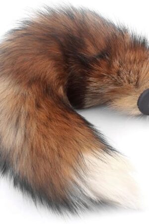 Fox Tails Anal Plug Silicone Anal Sex Toys Butt Plug Cosplay Toys Plug (Color : Auburn, Size : 2.8cm)