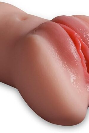 2in1 Male Masturbator Adult Sex Toys for Men Sex Dolls with 3D Realistic Silicone Textured Skin, 1.0 Count