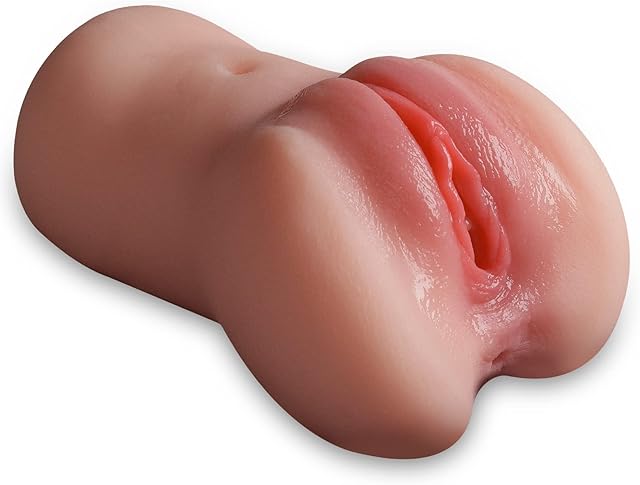2in1 Male Masturbator Adult Sex Toys for Men Sex Dolls with 3D Realistic Silicone Textured Skin, 1.0 Count