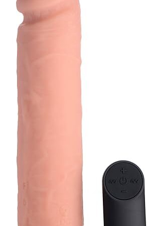 Big Shot Vibrating Remote Control Silicone Dildo - 9 Inch