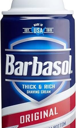 Barbasol Thick and Rich Shaving Cream, Original 10 oz (Pack of 2)