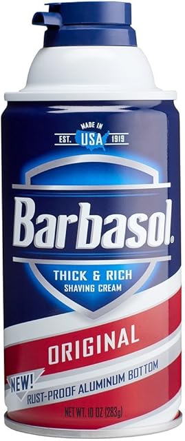 Barbasol Thick and Rich Shaving Cream, Original 10 oz (Pack of 2)