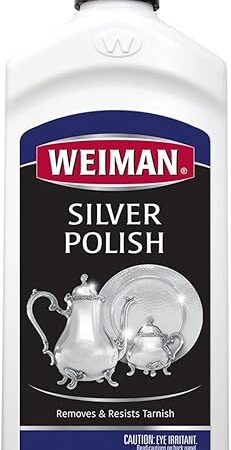 Weiman Silver Polish and Cleaner - 8 Ounce - Clean Shine and Polish Safe Protective Prevent Tarnish