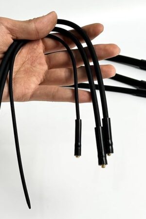 Electric-Shock Urethral Sounds Silicone Catheter Stretching E-stim Penis Plug Dilator SM Sex Toy (3PCS: 3+4+5mm)