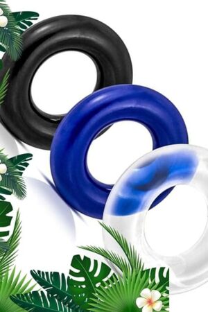 3 Color Rubber Ring Set Newly Male Silicone Toys for Couples for Men for Games Erection Longer Harder Stronger Cock Penis Enlargement Machine Easy Carrying Put in Sweater Set A11