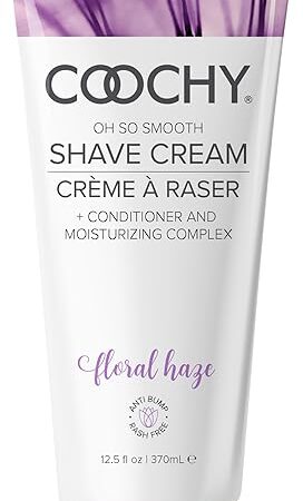 Coochy Shave Cream - Moisturizing Shave Lotion - Gentle Intimate Shaving Cream - For Bikini Area, Underarms, Legs & More - Rash-Free, Hydrating Formula - Floral Haze, 125 oz