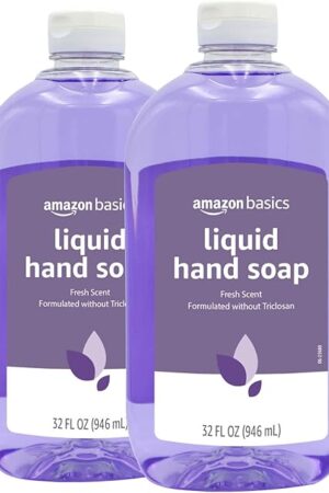 Amazon Basics Original Fresh Liquid Hand Soap, 32 Fl Oz (Pack of 2) (Previously Solimo)