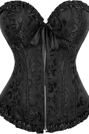 Corset Tops for Women Sexy Waist Push up Bodysuit Lace Overbust Corset Bustier Top Shapewear Lingerie