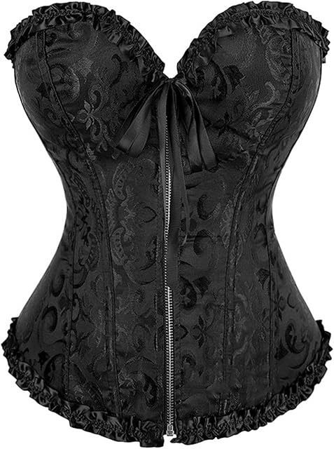 Corset Tops for Women Sexy Waist Push up Bodysuit Lace Overbust Corset Bustier Top Shapewear Lingerie