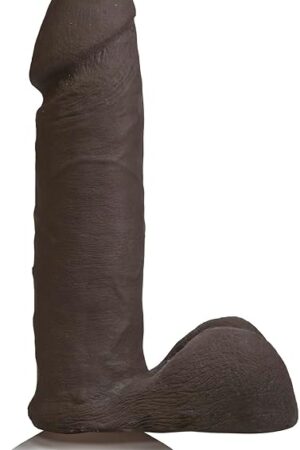 Doc Johnson The Realistic Cock with Removable Suction Cup - ULTRASKYN - 6 Inch - F-Machine and Harness Compatible Dildo - Chocolate