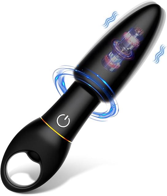Vibrating Prostate Massager & Anal Plug - Adult Toy for Men & Women, 10 Vibration Modes, Long-Lasting Silicone Butt Plug for Couples, Solo Play, G-Spot Stimulation