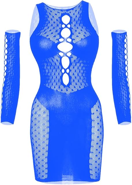 Women Fishnet Bodysuits,Sexy Mesh Babydoll,Women's Floral Lace Lingerie,Bodysuit Dress,One Piece Babydoll One Size