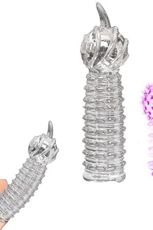 Finger Sleeve Accessories Adult Sex Toys, Reusable Sleeve Women Sex Toys for Masturbation Clitoral G-Spot Stimulator, 2Pcs Soft Silicone Sleeve Sex Things for Couples Knky, Anal Sex Toys for Couples