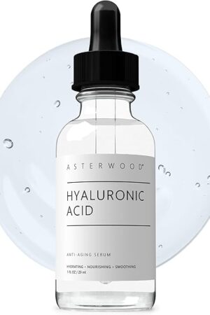 Asterwood Hyaluronic Acid Serum for Face - Plumping, Anti-Aging, Hydrating - Fragrance-Free - 1 Fl Oz