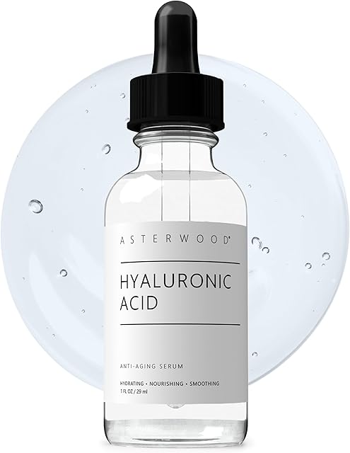 Asterwood Hyaluronic Acid Serum for Face - Plumping, Anti-Aging, Hydrating - Fragrance-Free - 1 Fl Oz