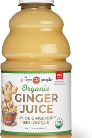 99% Pure Organic Ginger Juice by The Ginger People ? Digestive Health, Premium Quality, 32 Fl Oz Bottle (Pack of 1)