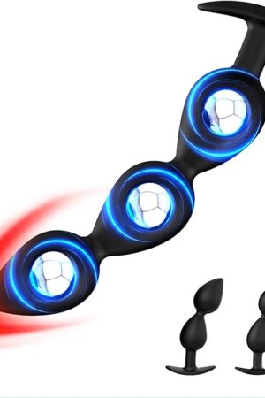 2 Pcs Anal Plug Set Anal Trainer Eingebaute Stahlkugel,Silicone Butt Plug Set for Beginners Anal Dildo Training Kit Sex Toys for Man, Women and Couple with Flared Base Prostate Toys