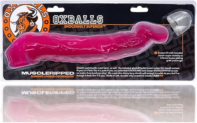 Blue Ox Designs Oxballs 76927: Muscle Ripper Cocksheath, Hot Pink