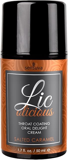 LIC-o-Licious Oral Delight Cream - Salted Caramel 1.7 fl.oz. (50ml) Bottle