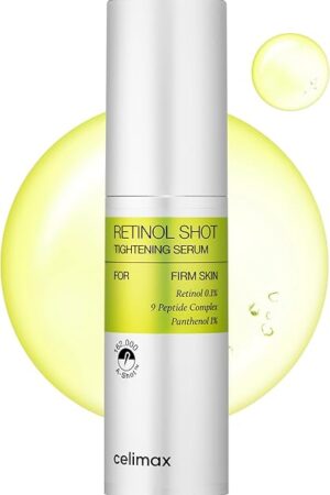 celimax The Vita A Retinol Shot Tightening Serum | with Pure Vitamin A Retinol, Peptide, Pore Minimizer, Wrinkles & Fine Lines, Firmer Skin, Anti-Aging, Skin Smoothing 30ml