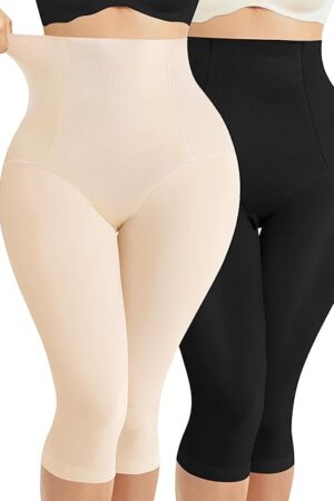 Compression Leggings for Women Seamless Shapewear Butt Lifting Panties Waist Trainer Tummy Control Thigh Body Shaper