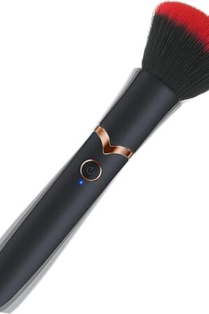 Discreet Vibrator Makeup Brush for Women | 9 Vibration Modes Clitoral & G-Spot Stimulator | Portable USB Rechargeable & Waterproof | Secret Sexual Pleasure Tool for Women & Couples (Black)