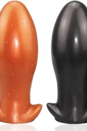 BDSM Sexy Toy Huge Butt Plug Anal Sex Toys for Womans Mens Prostate Massager Big Dildo Anal Butt Plugs Adult Buttplug(Black-M)