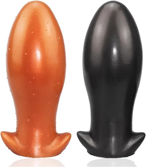 BDSM Sexy Toy Huge Butt Plug Anal Sex Toys for Womans Mens Prostate Massager Big Dildo Anal Butt Plugs Adult Buttplug(Black-M)