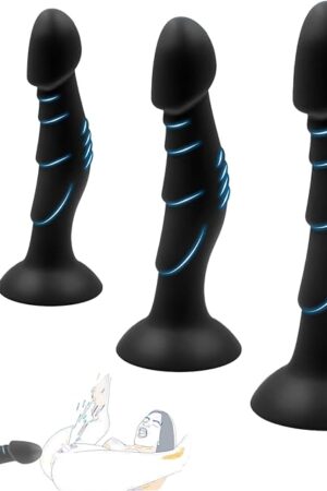 3PCS Silicone Anal Butt Plug Set, Beginner Set, Trainer Kit with Powerful Suction Cup for Women, Men Comfortable Long-Term Wear, Sex Toys for Couples.
