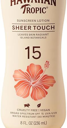 Hawaiian Tropic Sheer Touch Lotion Sunscreen SPF 15: 8 OZ